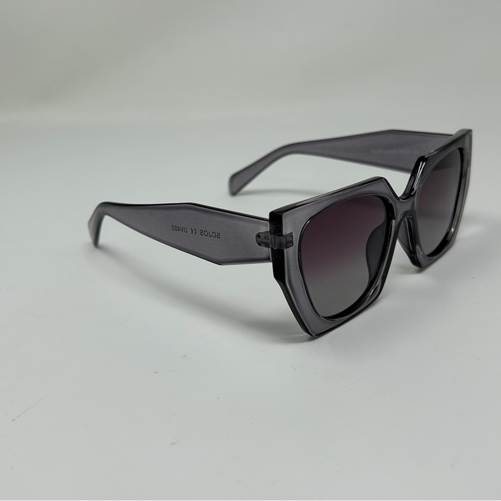 Sojos Gray Retro Polarized Oversized Sunglasses W… - image 3